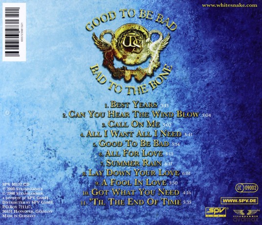 Whitesnake: Good To Be Bad [CD]