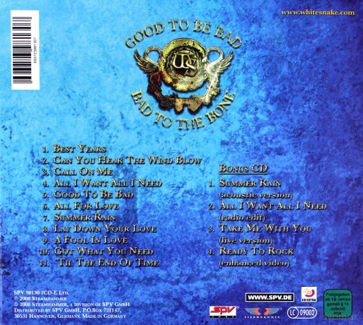 Whitesnake: Good To Be Bad [2CD]