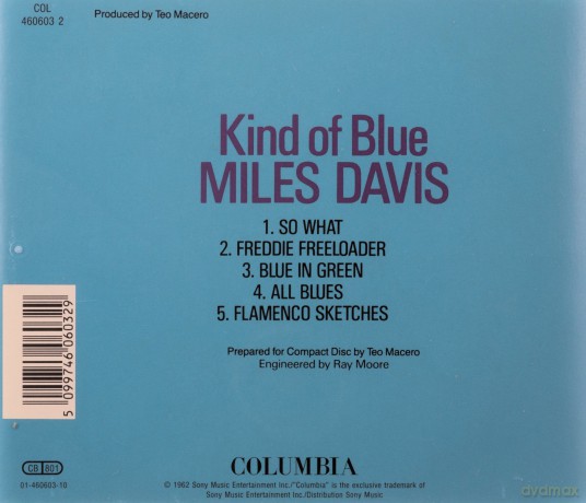 Miles Davis: Davis, Miles-Kind Of Blue [CD]