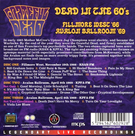 Grateful Dead: Dead In The 60s [3CD]