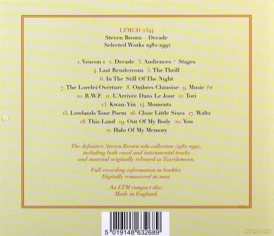 Steven Brown: Decade Best Of [CD]