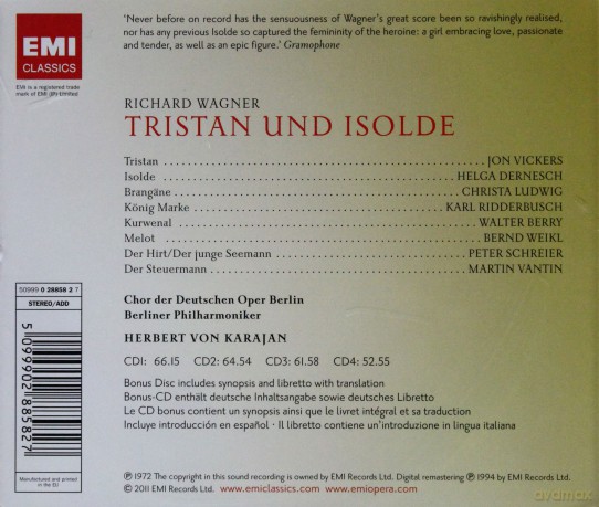 Herbert Von Karajan: Tristan Und Isolde [5CD]