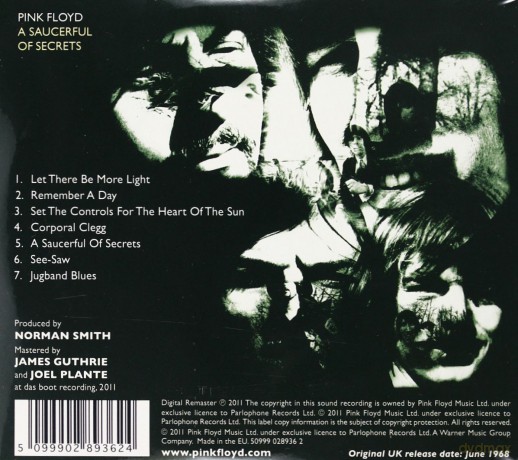 Pink Floyd: A Saucerful Of Secrets (2011) (ecopack) [CD]
