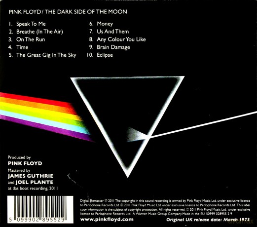 Pink Floyd: Dark Side of The Moon (2011) (ecopack) [CD]