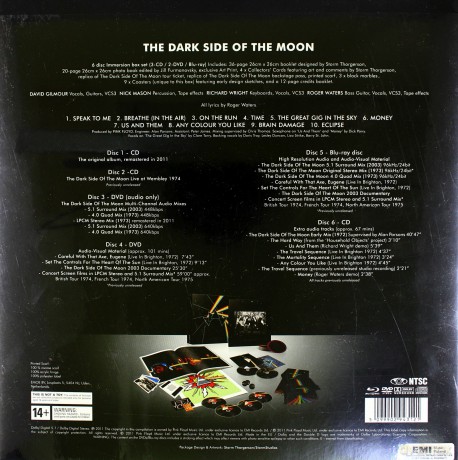 Pink Floyd: Dark Side Of The Moon (2011) - Immersion (Boxset)