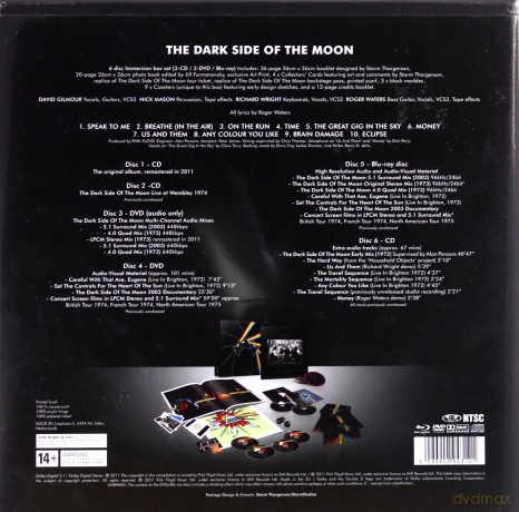 Pink Floyd: Dark Side Of The Moon (2011) - Immersion (Boxset)
