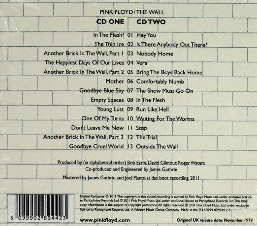 Pink Floyd: The Wall (2011)  [2CD]