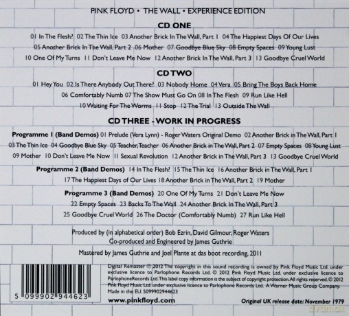 Pink Floyd: The Wall (2011) - Experience (digipack) [3CD]