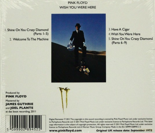 Pink Floyd: Wish You Were Here (2011) (ecopack) [CD]