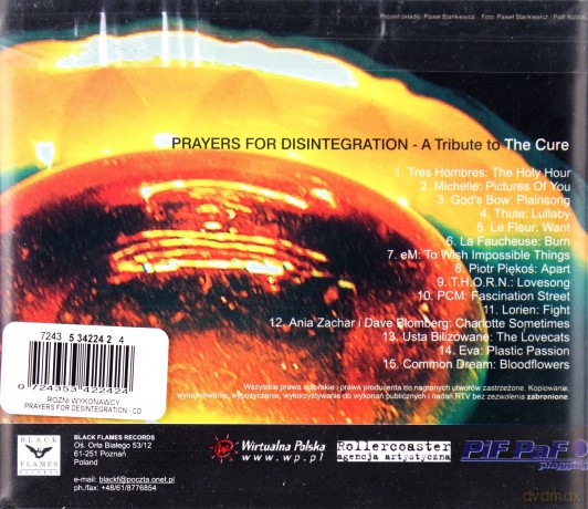 Prayers For Disintegration - A Tribute To The Cure [CD]