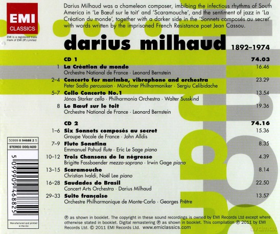 20th Century Classics: Milhaud [2CD]