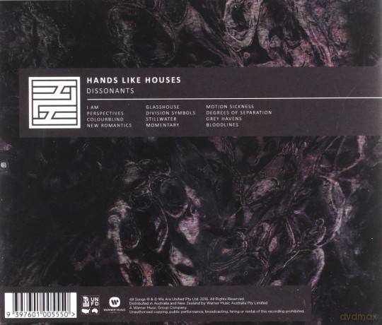 Hands Like Houses: Dissonants [CD]