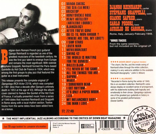 Django Reinhardt: Django Reinhardt - Djangology -Bonus Tr- [CD]