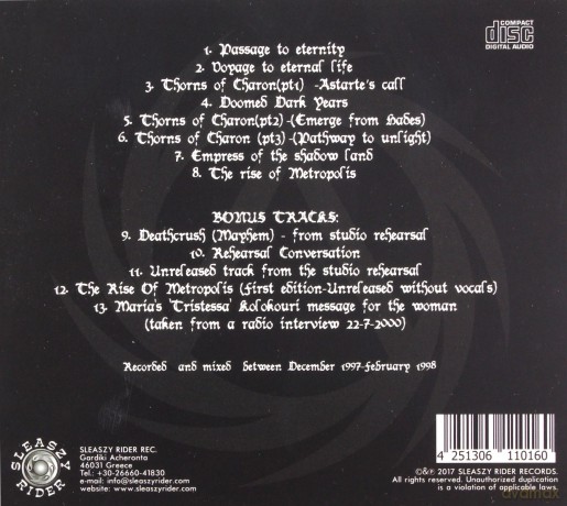 Astarte: Doomed Dark Years [CD]