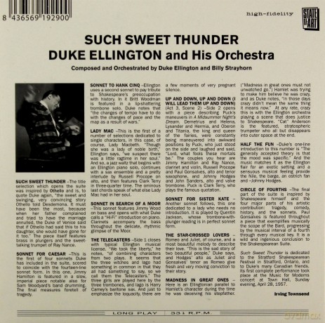 Duke Ellington: Duke Ellington - Such Sweet Thunder [CD]