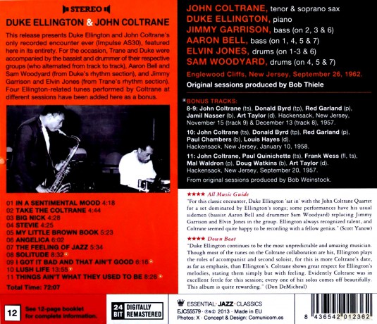 Duke Ellington: Duke Ellington & John Coltrane + 4 Bonus Tracks [CD]