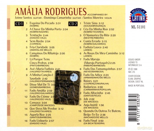 Amalia Rodrigues: Fado Amalia [2CD]