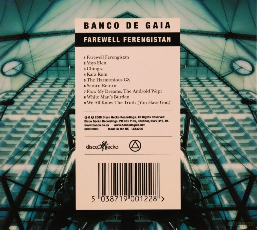 Banco De Gaia: Farewell Ferengistan [CD]