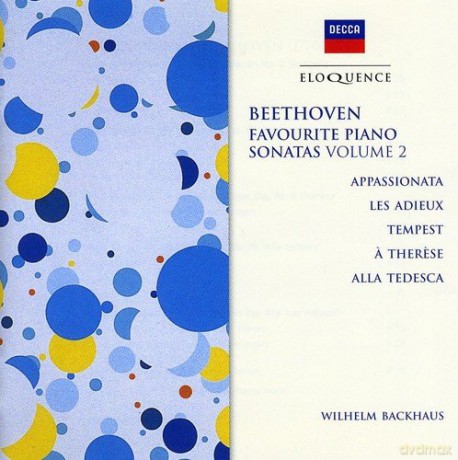 Wilhelm Backhaus: Favourite Piano Sonatas Volume 2 [CD]
