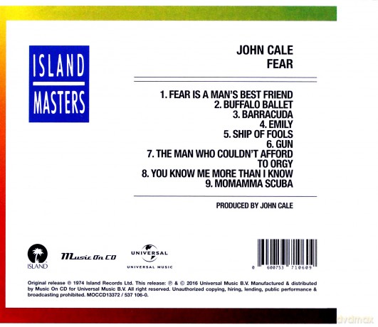 John Cale: Fear [CD]