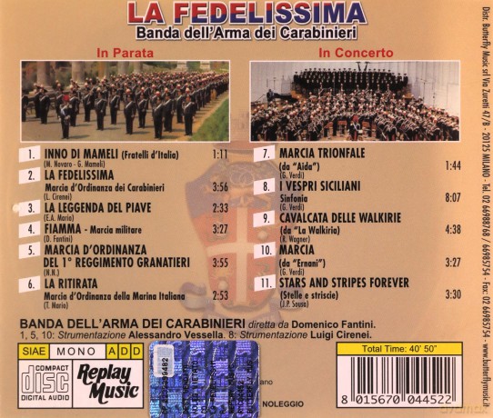 Fedelissima-Banda Dei Carabinieri [CD]