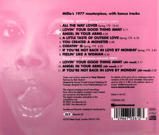 Millie Jackson: Feelin' Bitchy [CD]