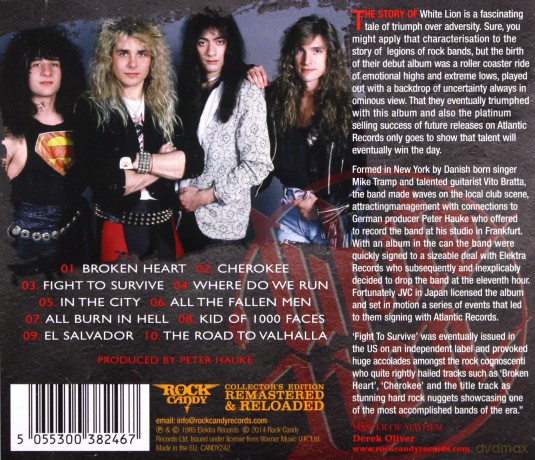 White Lion: Fight to Survive [CD]