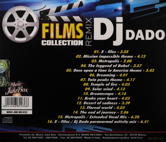 Dj Dado: Films Collection Remix Dj Dado [CD]