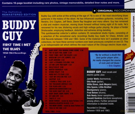Buddy Guy: First Time I Met the Blues: 1958-63 Recordings [CD]