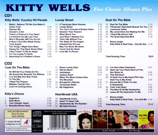 Kitty Wells: Five Classic Albums Plus [2CD]