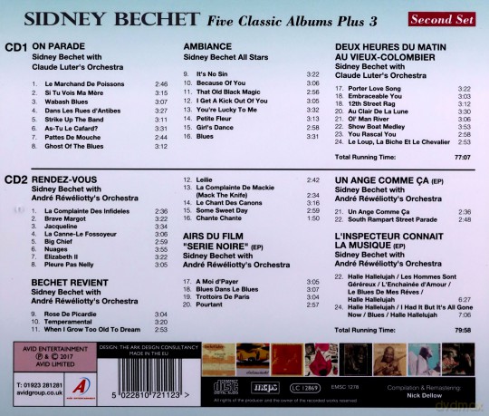 Sidney Bechet: Five Classic Albums Plus [2CD]