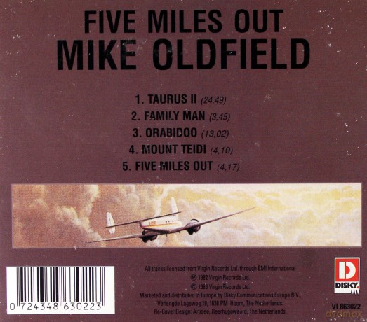 Mike Oldfield: Five Miles Out [CD]