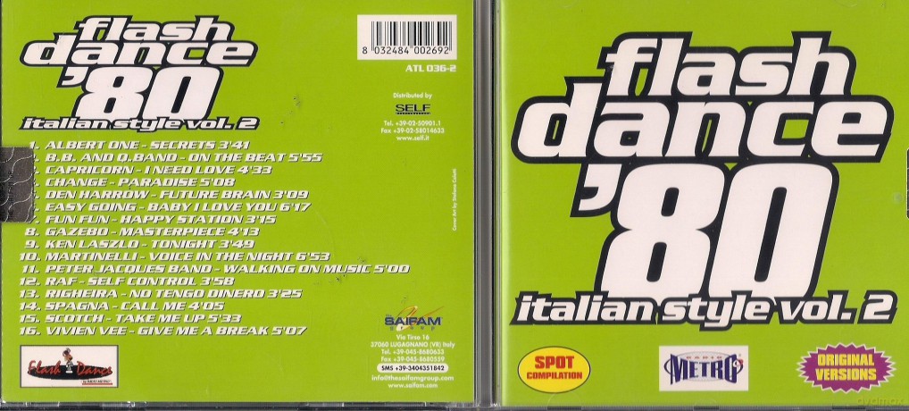 Flash Dance '80 Italian Style Vol.2 [CD]