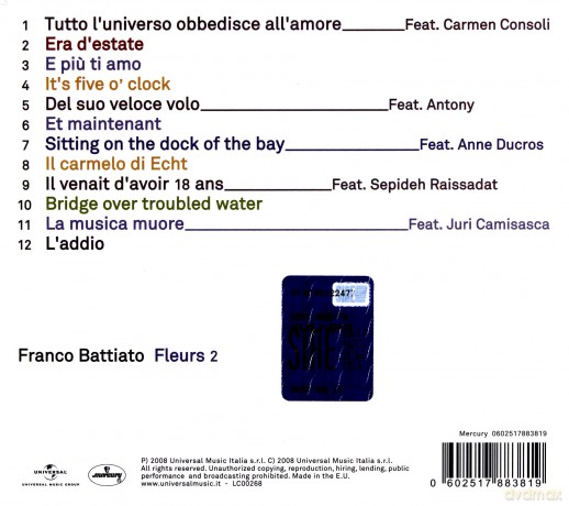 Franco Battiato: Fleurs 2 [CD]