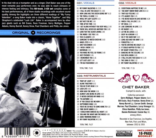 Chet Baker: For Lovers [CD]