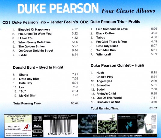 Duke Pearson: Four Classic Albums [2CD]