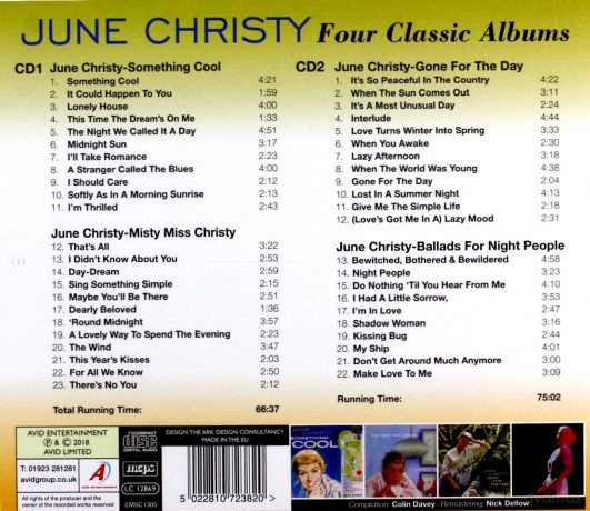 June Christy: Four Classic Albums [CD]