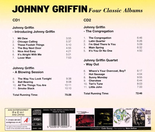 Johnny Griffin: Four Classic Albums [2CD]
