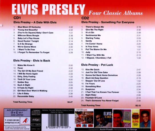 Elvis Presley: Four Classic Albums [2CD]