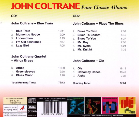 John Coltrane: Four Classic Albums [2CD]