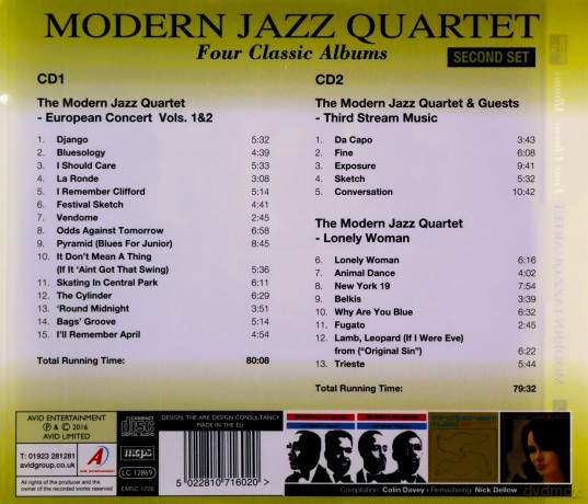 Modern Jazz Quartet: Four Classic Albums [2CD]