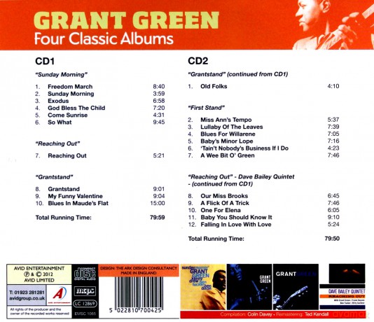 Grant Green: Four Classic Albums Plus [2CD]