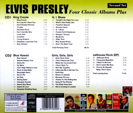 Elvis Presley: Four Classic Albums Plus [2CD]