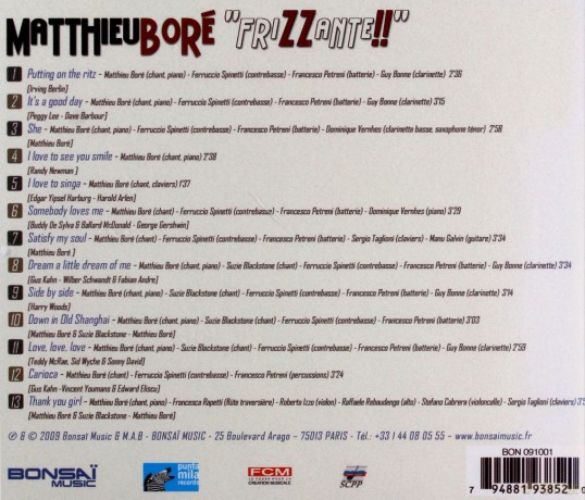 Matthieu Bore: Frizzante [CD]