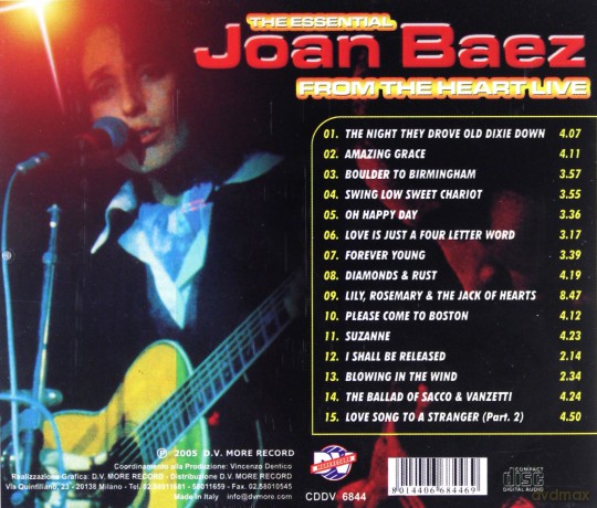 Joan Baez: From The Heart Live [CD]