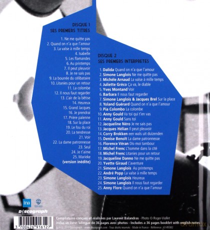 Jacques Brel: Des Perles De Pluie [2CD]