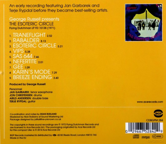 Jan Garbarek: George Russell Presents the Esoteric Circle [CD]