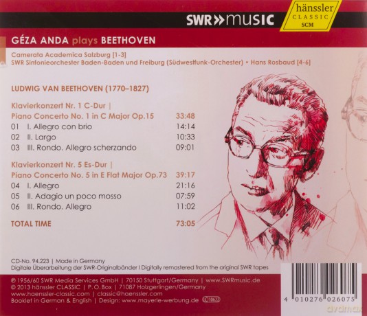 Ludwig Van Beethoven: Geza Anda Plays Beethoven [CD]