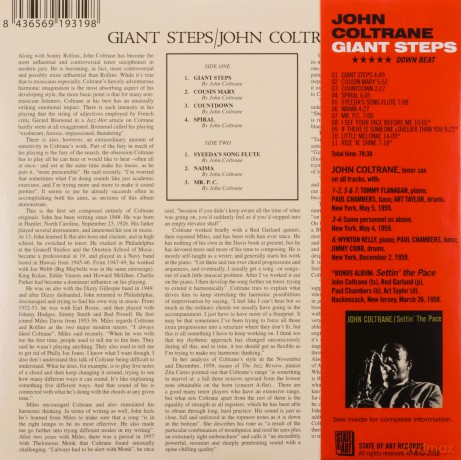 John Coltrane: Giant Steps+Settin' The Pace [CD]