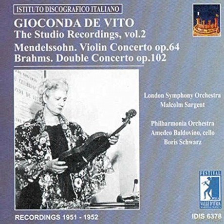 Gioconda De Vito Studiore [CD]
